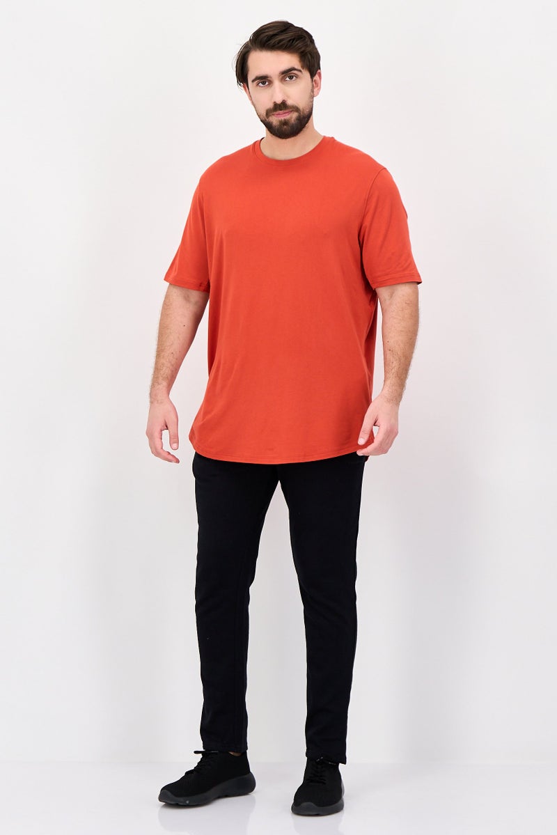 UNDER ARMOUR Men Sportswear Fit Short Sleeve Outdoor T-Shirt, Orange - Image 3